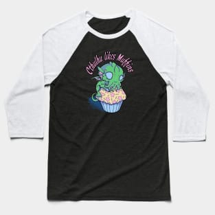 Cthulhu likes Muffins Baseball T-Shirt